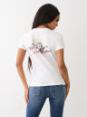 CAMISETA DE CUELLO REDONDO CON HERRADURA METÁLICA