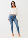 JENNIE CRYSTAL MID RISE SKINNY JEAN