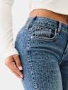 JENNIE CRYSTAL MID RISE SKINNY JEAN