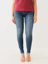 JENNIE MID RISE FLAP SKINNY JEAN