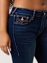 JENNIE MID RISE LUREX SKINNY JEAN