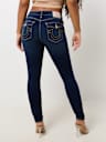 JENNIE MID RISE LUREX SKINNY JEAN