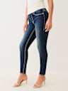 JEANS SKINNY CURVILÍNEOS JENNIE BIG T DE TIRO MEDIO