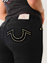 JENNIE MID RISE BIG T LUREX CURVY SKINNY JEAN