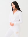 METALLIC WING HORSESHOE ZIP HOODIE