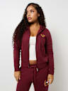 METALLIC WING HORSESHOE ZIP HOODIE