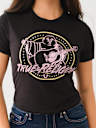 CRYSTAL RETRO BUDDHA LOGO BABY TEE