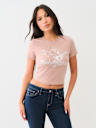 CRYSTAL RETRO BUDDHA LOGO BABY TEE