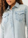 GEORGIA LONG SLEEVE DENIM SHIRT