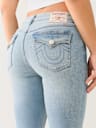 BECCA MID RISE FLAP BOOTCUT JEAN