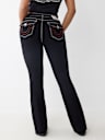 JEANS CORTE DE BOTA BECCA DE TIRO MEDIO