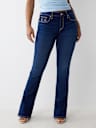 BECCA MID RISE LUREX BOOTCUT JEAN