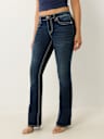 JEANS CORTE DE BOTA BECCA BIG T DE TIRO MEDIO