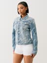 ALLOVER LOGO TRUCKER JACKET