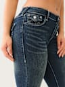 BILLIE MID RISE FLAP STRAIGHT JEAN