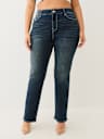 PLUS BILLIE HIGH RISE FLAP STRAIGHT JEAN