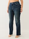 PLUS BILLIE HIGH RISE FLAP STRAIGHT JEAN