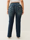 PLUS BILLIE HIGH RISE FLAP STRAIGHT JEAN