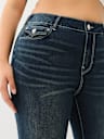 PLUS BILLIE HIGH RISE FLAP STRAIGHT JEAN