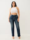 PLUS BILLIE HIGH RISE FLAP STRAIGHT JEAN