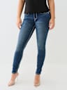 JEANS JENNIE SKINNY CURVILÍNEOS DE TIRO MEDIO BIG T