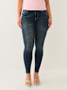 JENNIE MID RISE FLAP CURVY SKINNY JEAN