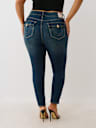 PLUS JENNIE MID RISE FLAP CURVY SKINNY JEAN
