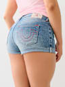 SHORTS JENNIE CON DOBLADILLO ENROLLADO Y TIRO MEDIO