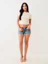 JOEY LOW RISE FRAYED HEM SHORT