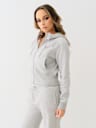 SHRUNKEN STAR RIBBED ZIP HOODIE