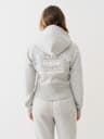 SHRUNKEN STAR RIBBED ZIP HOODIE