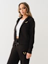 CRYSTAL HORSESHOE ZIP HOODIE