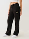 CRYSTAL HORSESHOE STRAIGHT LEG SWEAT PANT