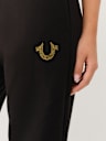 CRYSTAL HORSESHOE STRAIGHT LEG SWEAT PANT