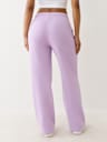 PANTALONES DEPORTIVOS CON PIERNAS RECTAS Y HERRADURA EN CRISTAL