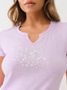 ALLOVER CRYSTAL HORSESHOE TEE