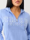 IRIDESCENT QUARTER ZIP HOODIE