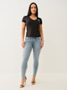 HIGH DENSITY LOGO V NECK TEE