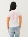 HIGH DENSITY LOGO V NECK TEE