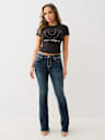 RIBBED CRYSTAL HORSESHOE BABY TEE