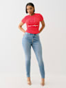 RIBBED CRYSTAL HORSESHOE BABY TEE