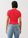 RIBBED CRYSTAL HORSESHOE BABY TEE