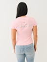 CRYSTAL OUTLINE V NECK TEE