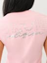 CRYSTAL OUTLINE V NECK TEE