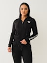 LOGO TAPING ZIP HOODIE