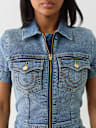 DENIM SHORT ROMPER