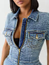 DENIM SHORT ROMPER