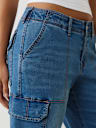 DENIM CARGO STRAIGHT JEAN