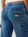 DENIM CARGO STRAIGHT JEAN