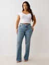 PLUS BILLIE MID RISE STRETCH STRAIGHT JEAN